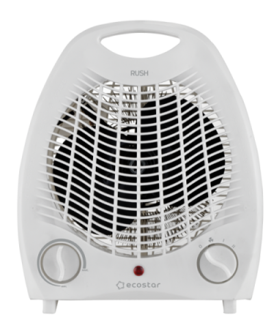 Тепловентилятор ECOSTAR RUSH 2000 Вт EFH-R2000DS-WT белый