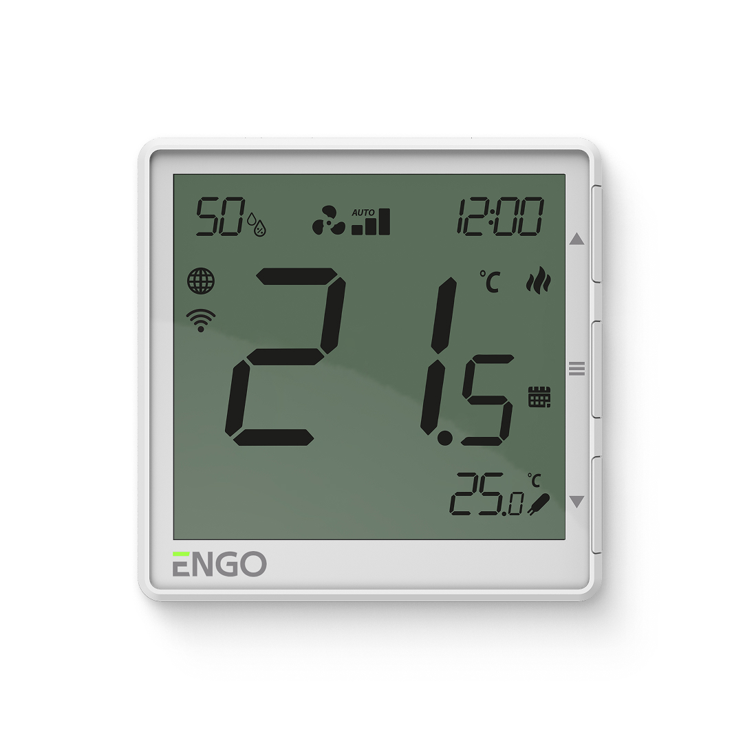 Термостат ENGO Controls EFAN встраиваемый программируемый WiFi черный EFAN230B