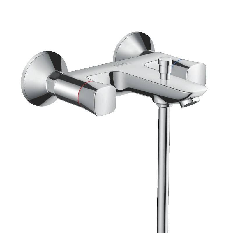 Смеситель для ванны Hansgrohe Logis двухзахватный настенный хром 71243000