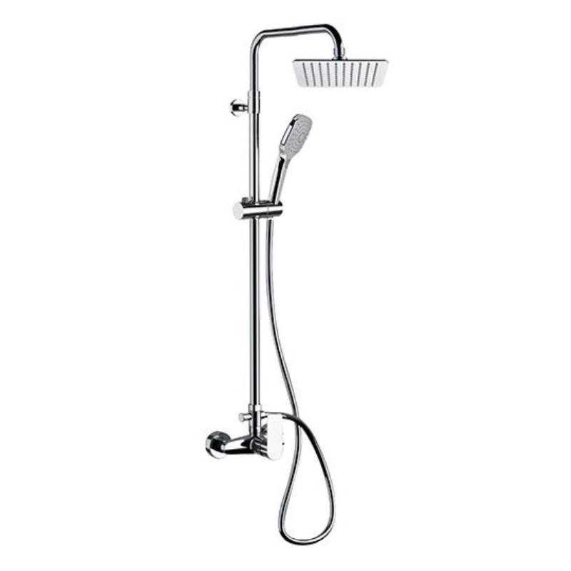 Душевая система Remer Energy Square Line, верх. душ 25 х 25 см для душа, хром