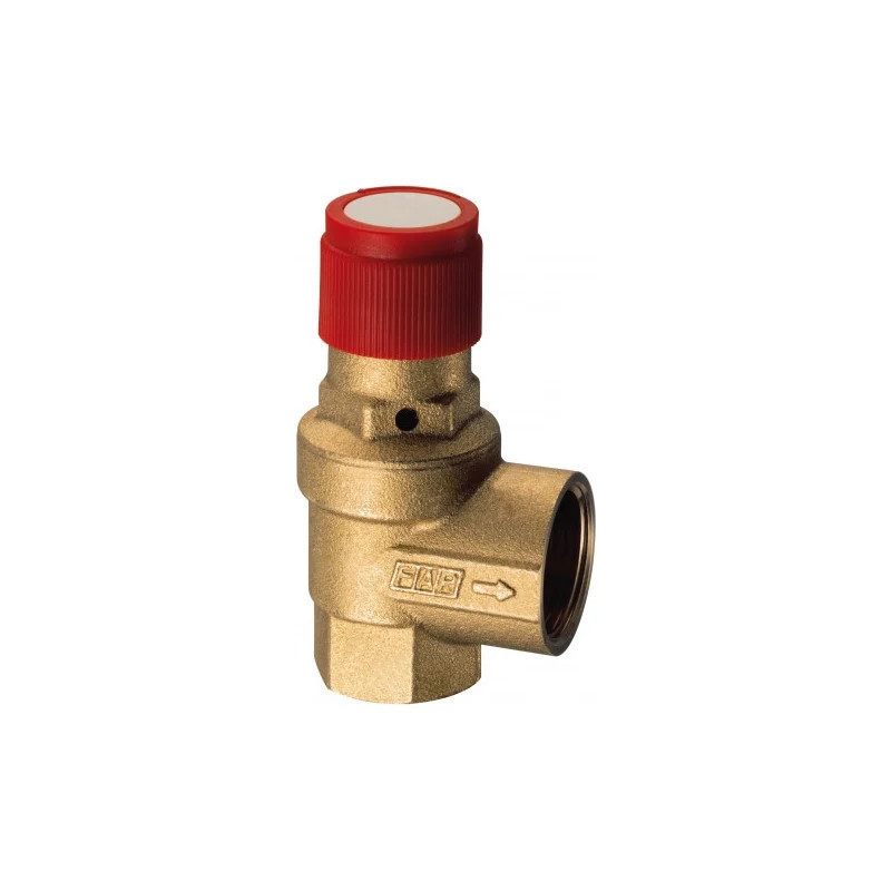 Предохранительный клапан 6 бар, ВР-ВР 1/2х1/2, без покрытия