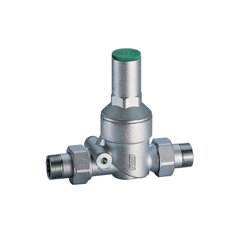 Редуктор давления 1/2 Н 1-6 бар PN25, с отверстием под радиальный манометр 1/4, хром