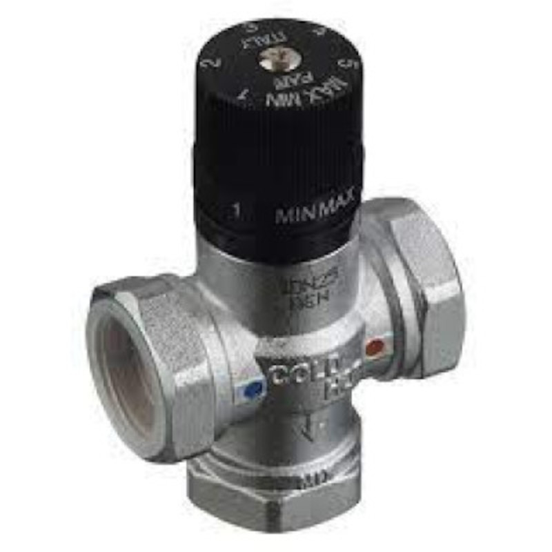 Клапан В 1 термосмесительный 25-65°С, смешение в центр, хром