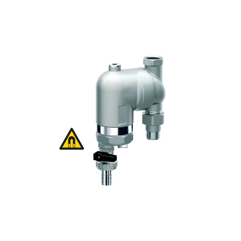 Фильтр под манометр, с поворотным соединением, американка-ВР (сетка 100 мкм) 1/2, С МАГНИТНОЙ ВСТАВ