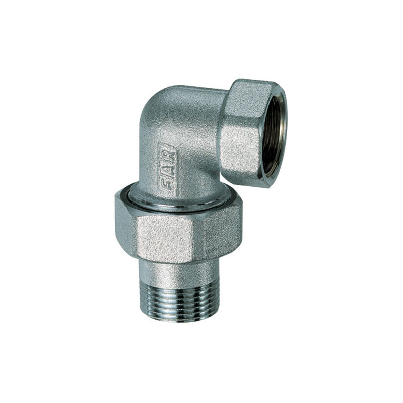 Разъемное соединение угловое НВ 3/4, хром