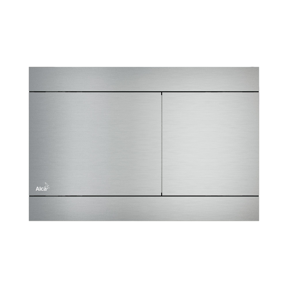 Кнопка смыва FUN, анод.алюминий, плоская, без отпечатков