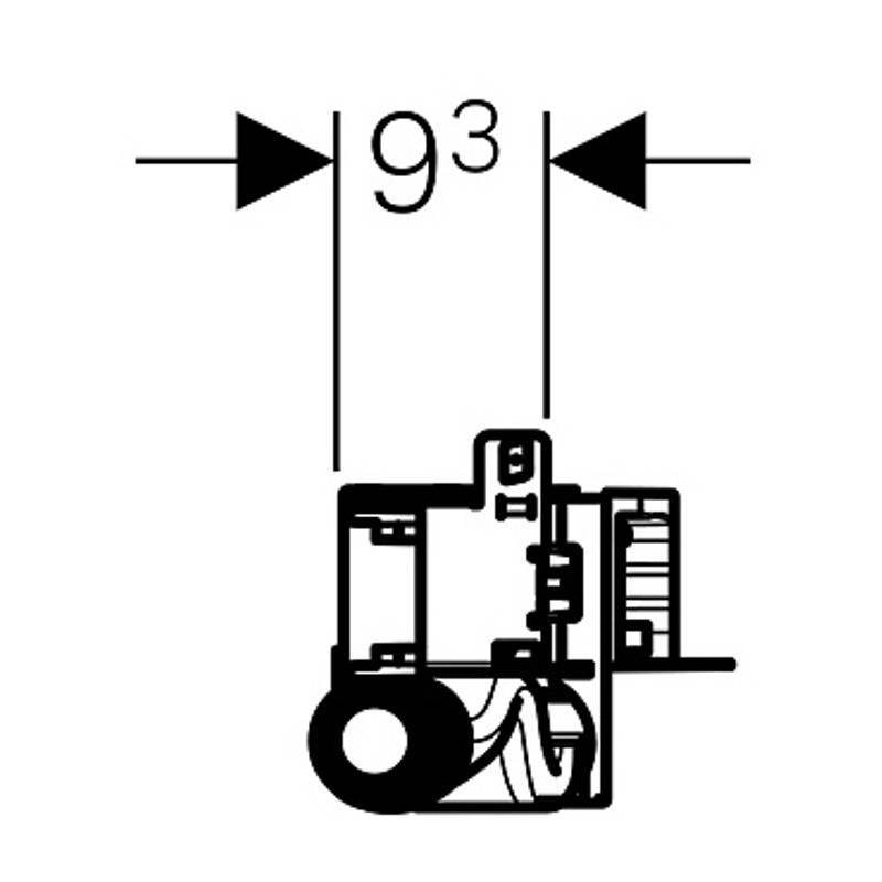 Монтажный элемент Geberit GIS для душа со стеновым трапом стяжка 65-90 мм 461.736.00.1