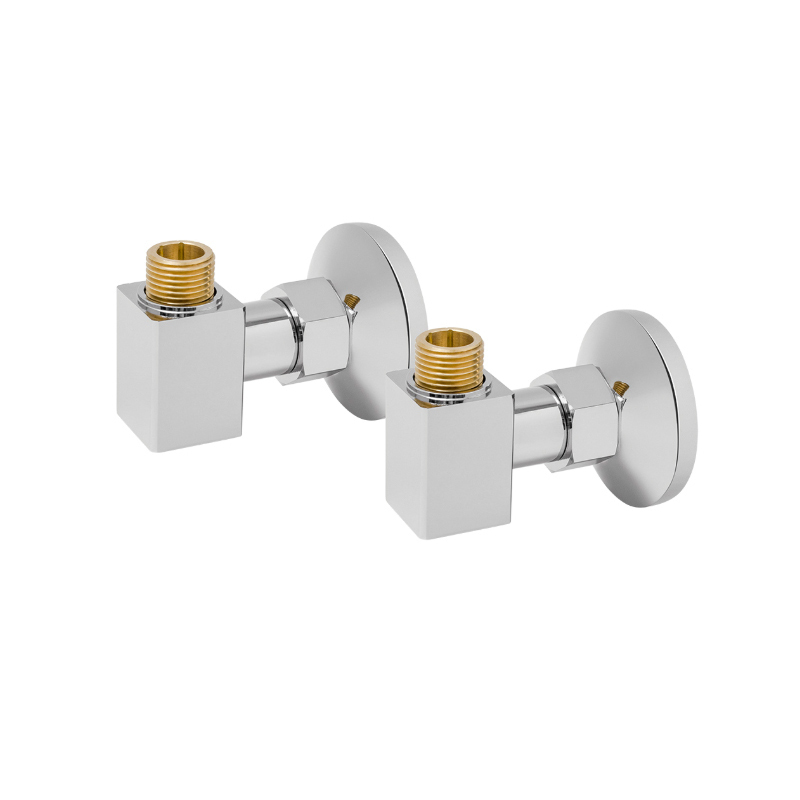 Комплект уголков Grota с накид.гайкой 1/2х3/4 2 шт для п/с, хром