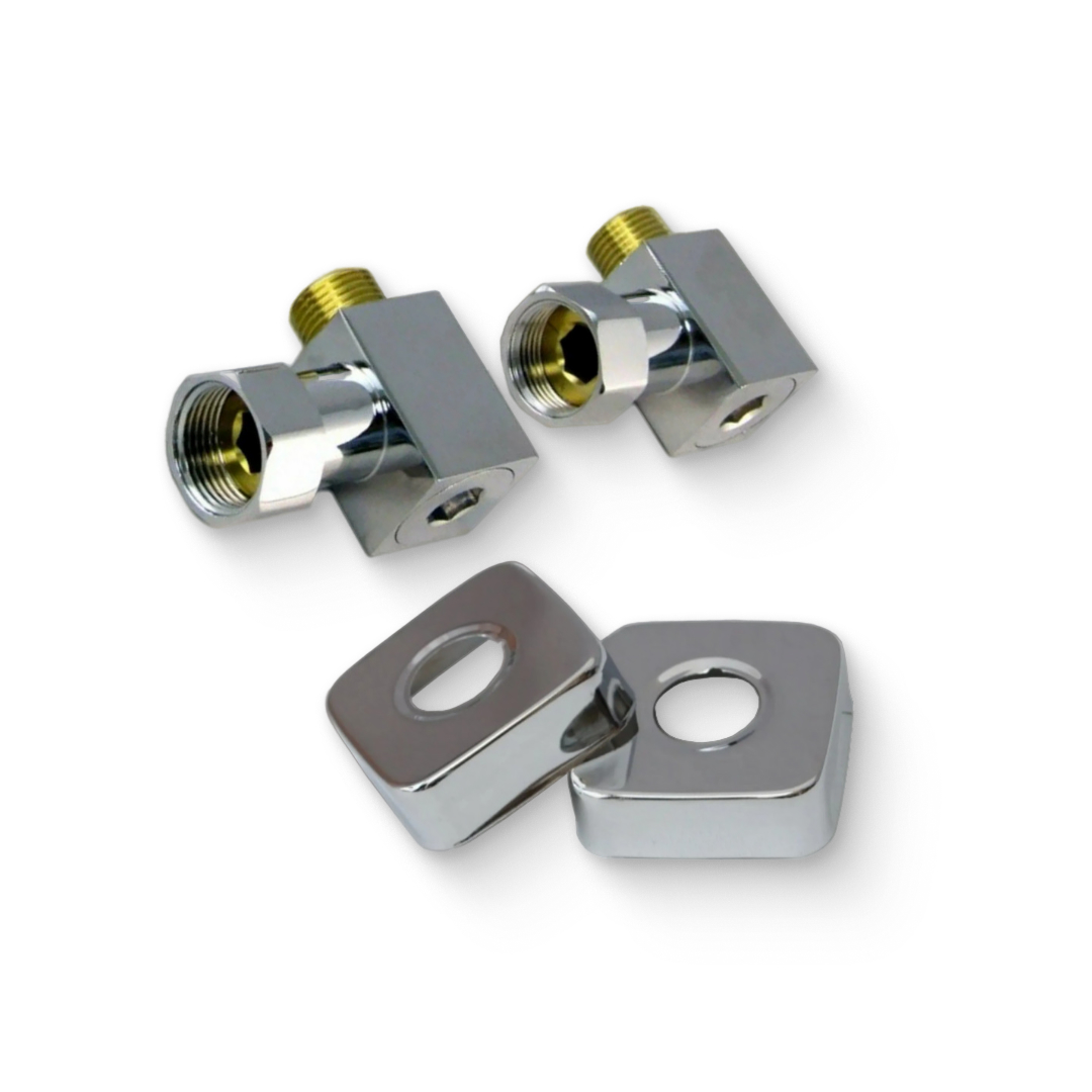 Комплект уголков Grota SMART 1/2x3/4 квадратный хром SMART-CR