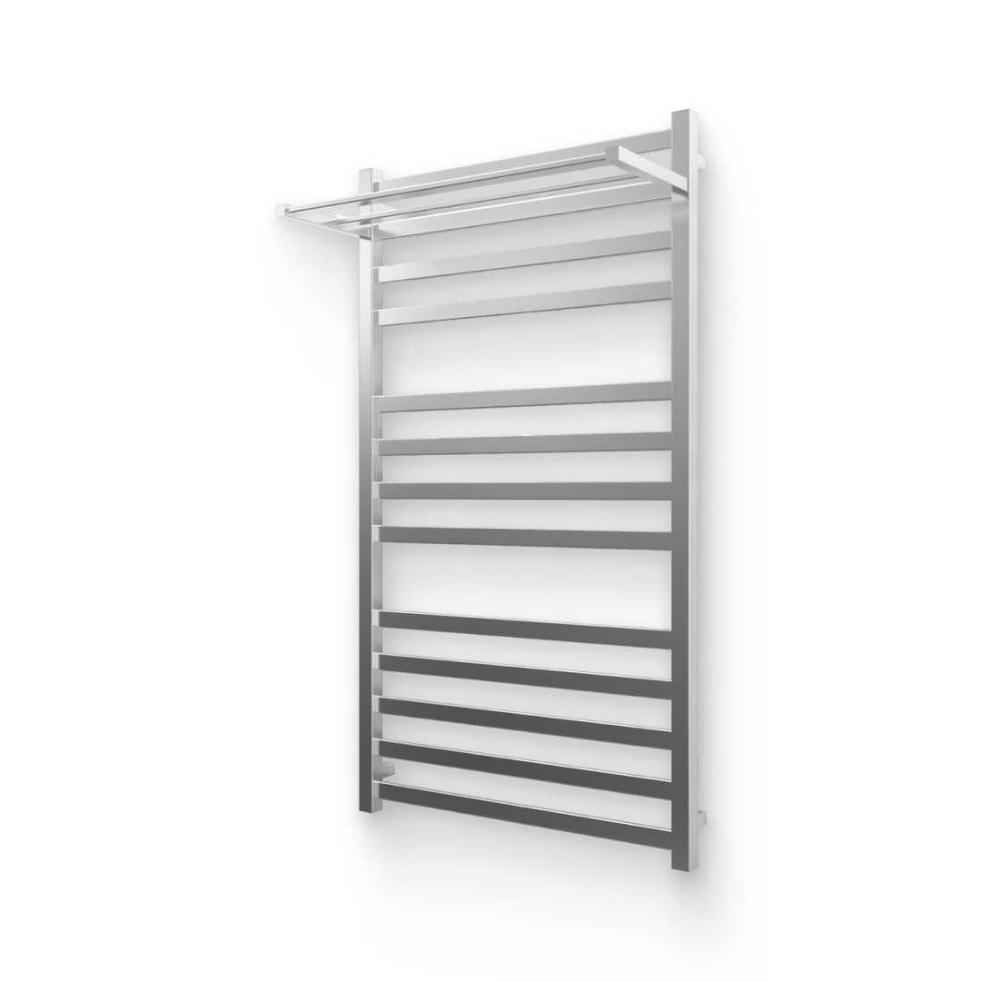 Полотенцесушитель Grota COMFORT 630х1125 NP, водяной, с полкой, хром