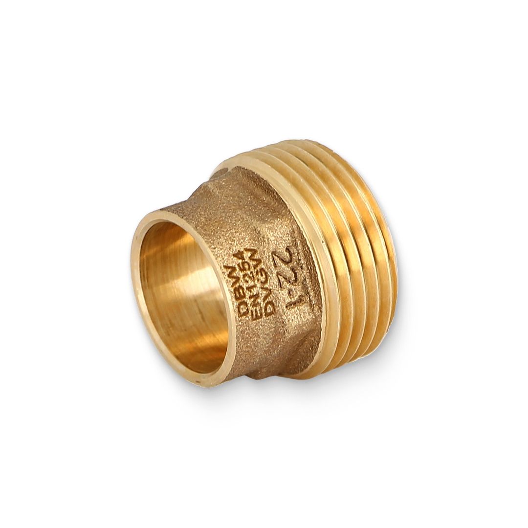Муфта переходная Sanha 4243g пайка-НР 22 мм x 1 бронза HB4243A062200