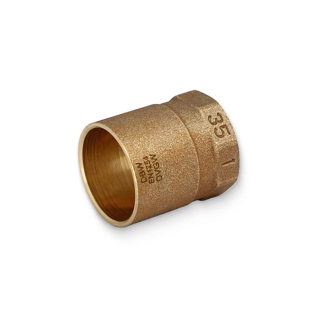 Муфта переходная Sanha 4270g пайка-ВР 35 мм x 1 бронза HB4270A063500