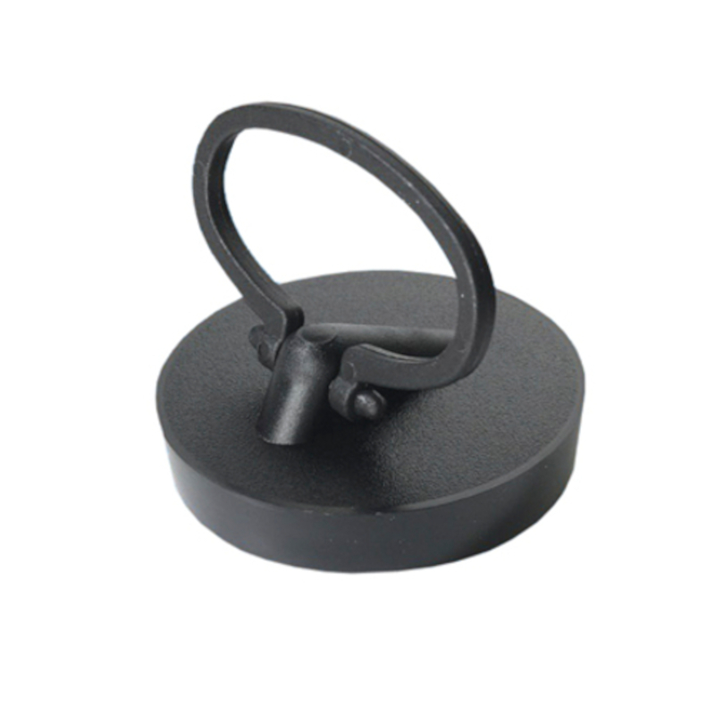 Пробка полимерная с круглым держателем под сливную решётку D70/85/113мм; цвет-чёрный