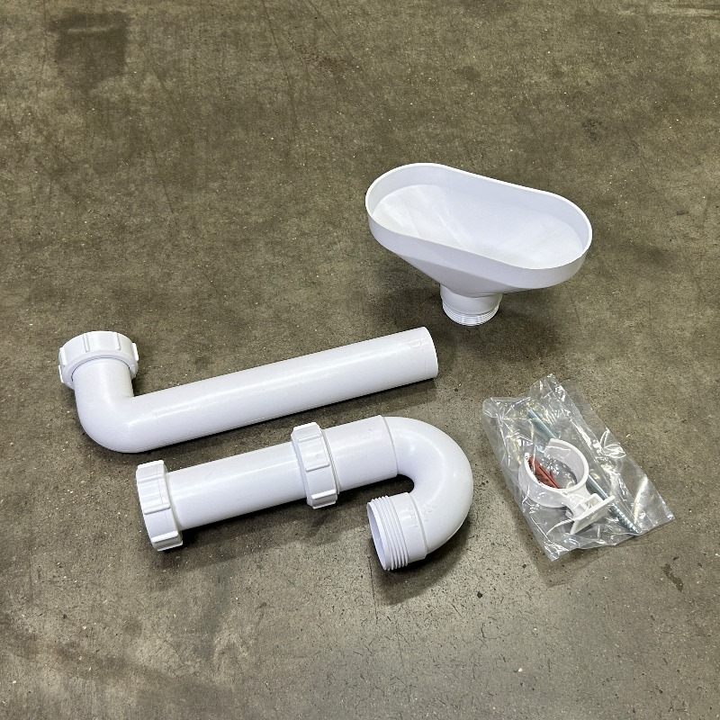 Сифон трубный Р-образный (1 1/2х40мм) для разрыва потока/струи с овальной (170ммх85мм) воронкой