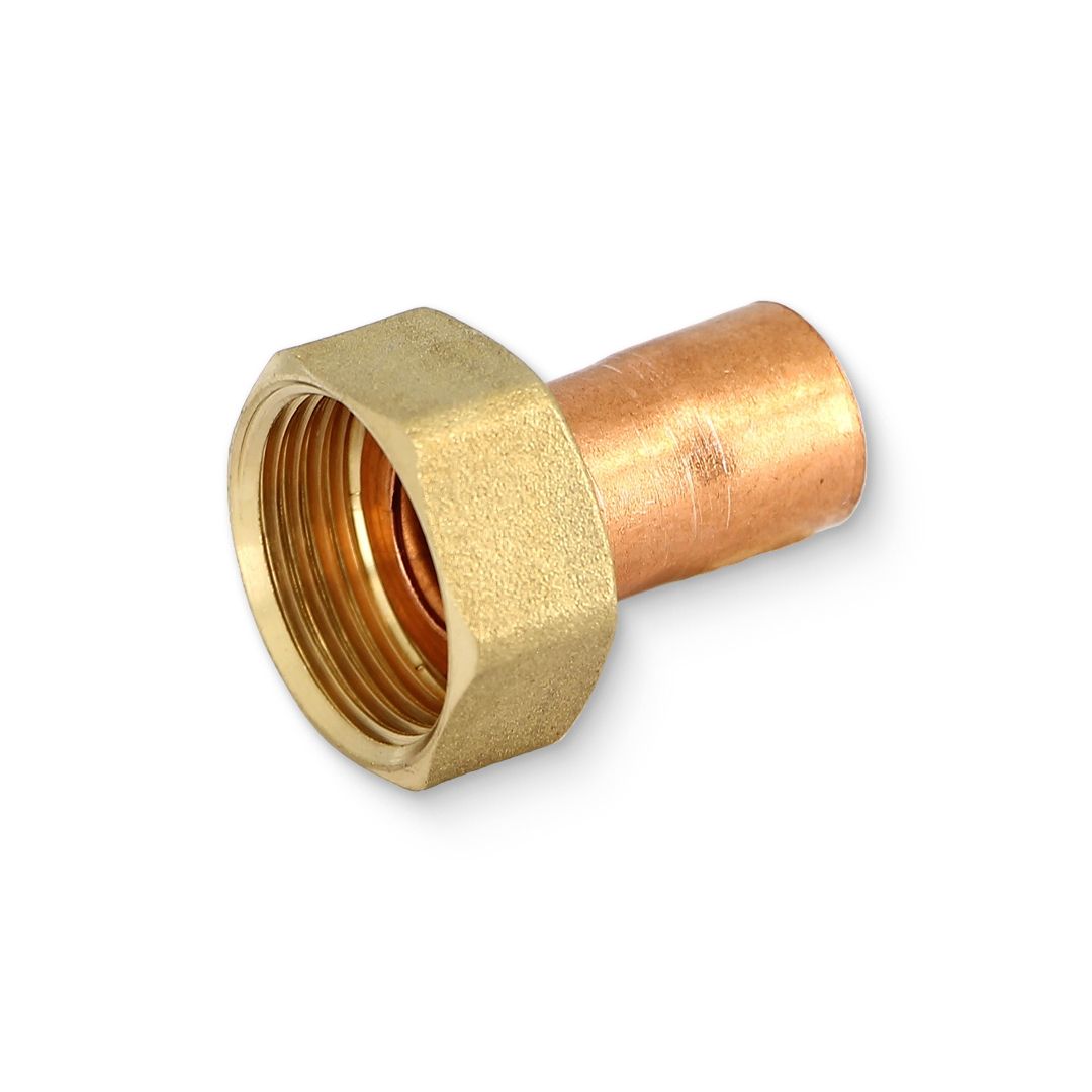 Муфта Sanha 15 мм х 3/4 ВР с накидной гайкой пайка медь HR5358A051500