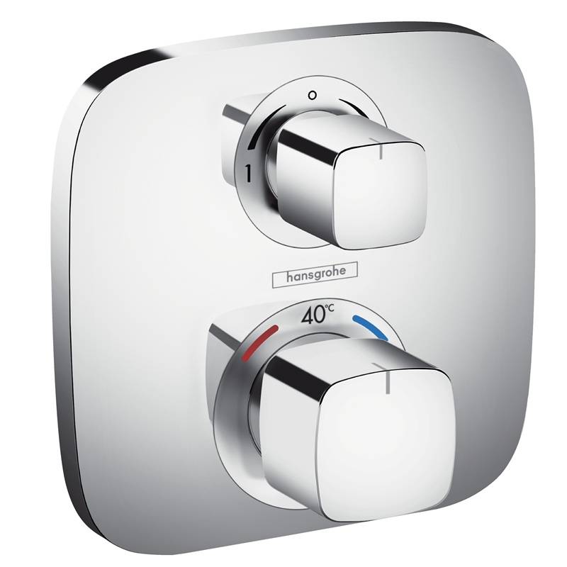 Термостатический смеситель hansgrohe Ecostat E для 2 потребителей скрытого монтажа хром 15708000