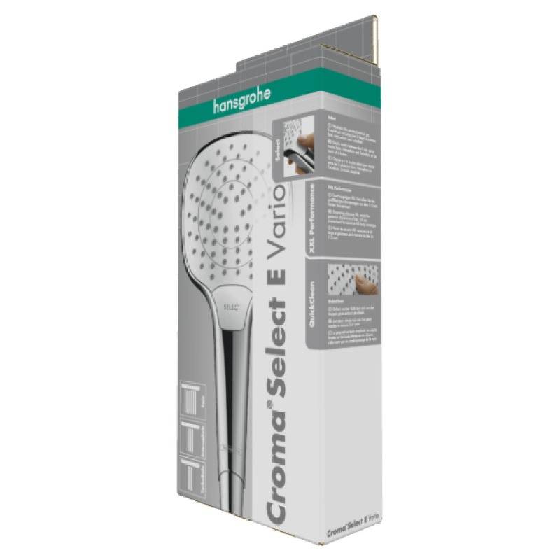 Ручной душ Hansgrohe Croma Select E Vario белый/хром 26812400