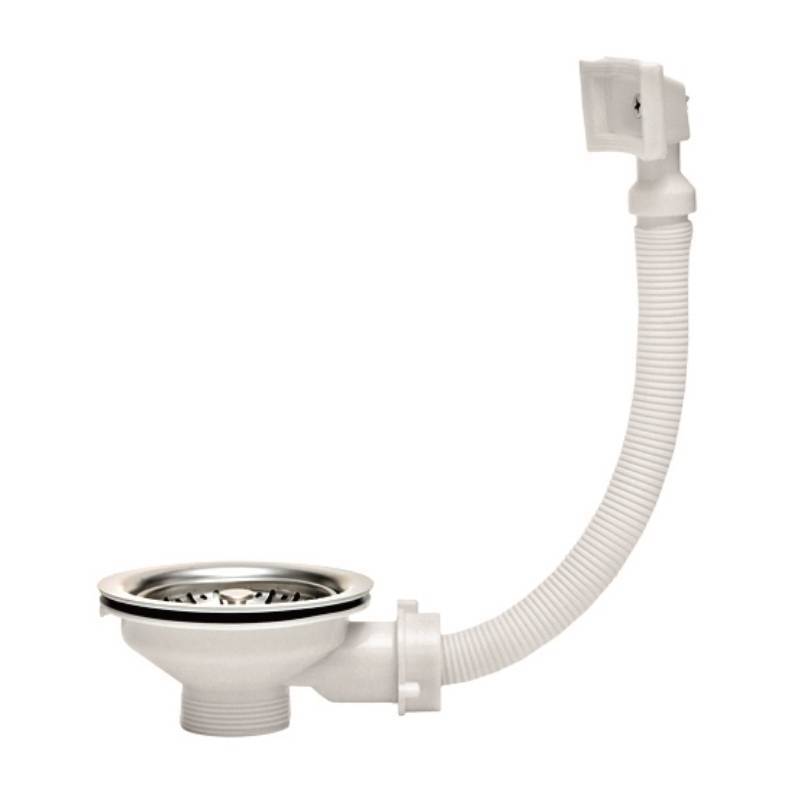 Сифон для раковины Alcaplast A41P 1 1/4 x 40 мм со штуцером и решеткой 63 мм A41P