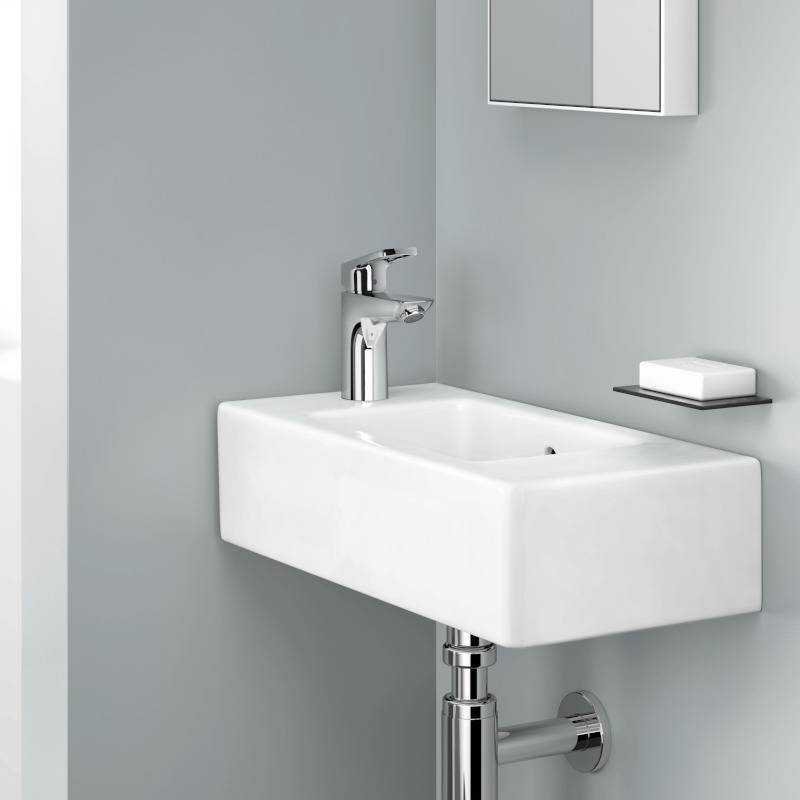 Смеситель для раковины Hansgrohe Logis Loop 100 со сливным гарнитуром хром 71151000
