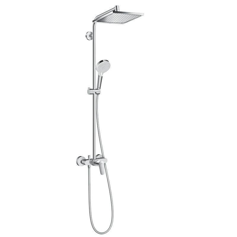 Душевая система Hansgrohe Crometta E 240 1jet Showerpipe со смесителем хром 27284000