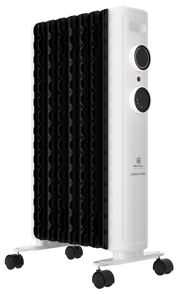 Масляный радиатор Royal Clima LAGGIO NERO ROR-LN9-2000M 2000 Вт 9 секций ROR-LN9-2000M