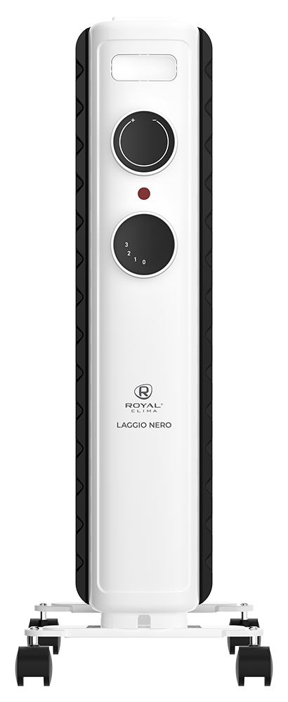 Масляный радиатор Royal Clima LAGGIO NERO ROR-LN9-2000M 2000 Вт 9 секций ROR-LN9-2000M