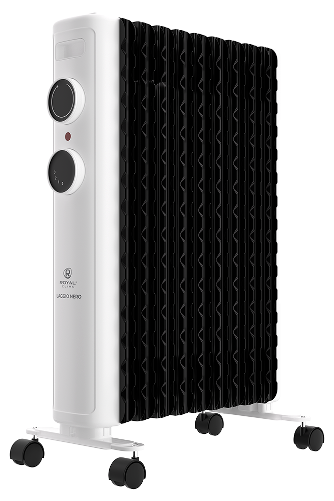 Масляный радиатор Royal Clima LAGGIO NERO ROR-LN7-1500M 1500 Вт 7 секций ROR-LN7-1500M