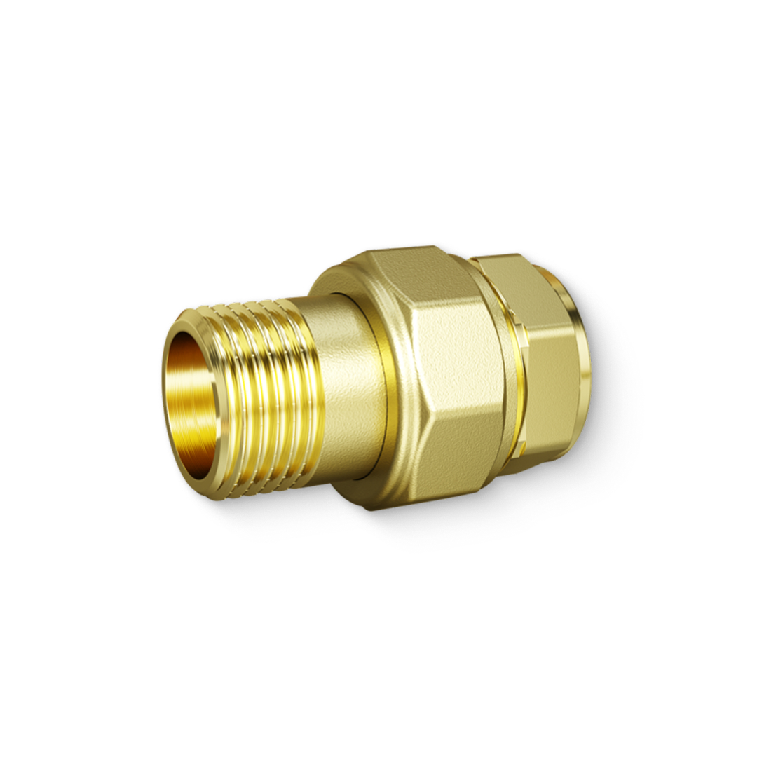 Разъемное соединение НВ 1/2 с прокладкой O-RING латунь