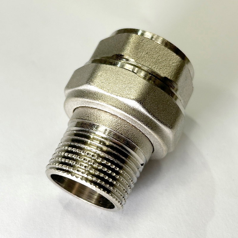 Разъемное соединение НВ 3/4 с прокладкой O-RING никелированное