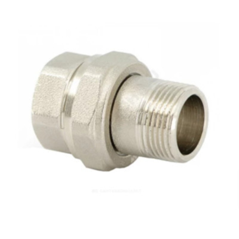 Разъемное соединение НВ 1 1/2 с прокладкой O-RING никелированное