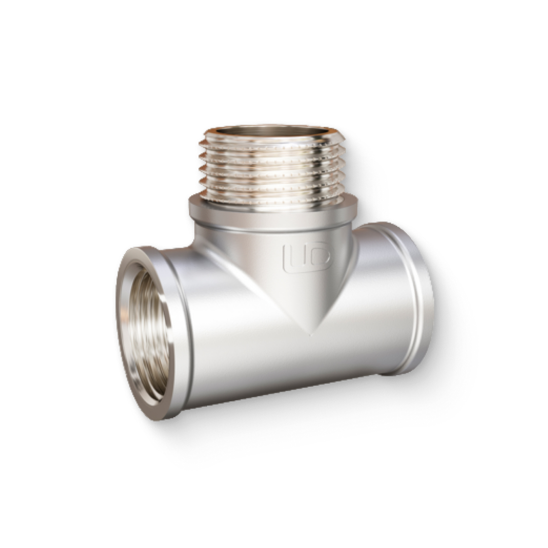 Тройник ВНВ 1/2 никелированный