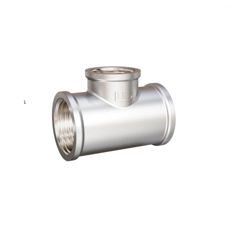 Тройник В 3/4 х 1/2 х 3/4 никелированный