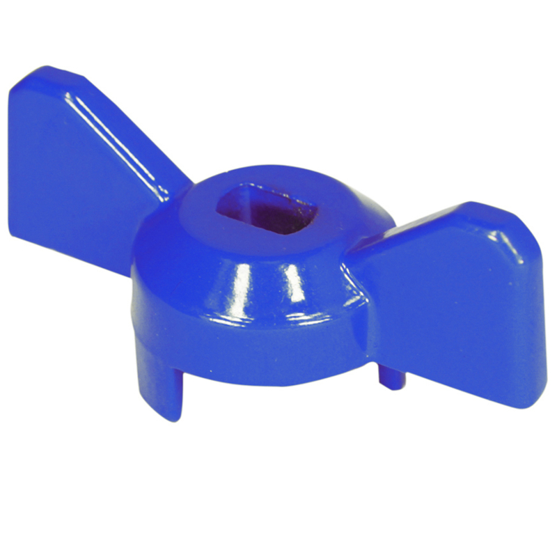 Рукоятка бабочка синяя для DN 15, 20