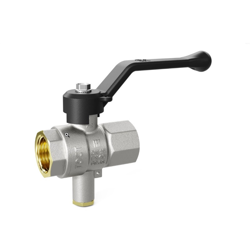 Кран ВВ 1/2 Pride c отверстием для термометра, ручка