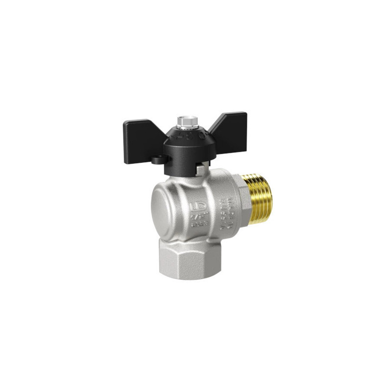 Кран НВ 1/2 угловой Pride, стандартный проход, бабочка