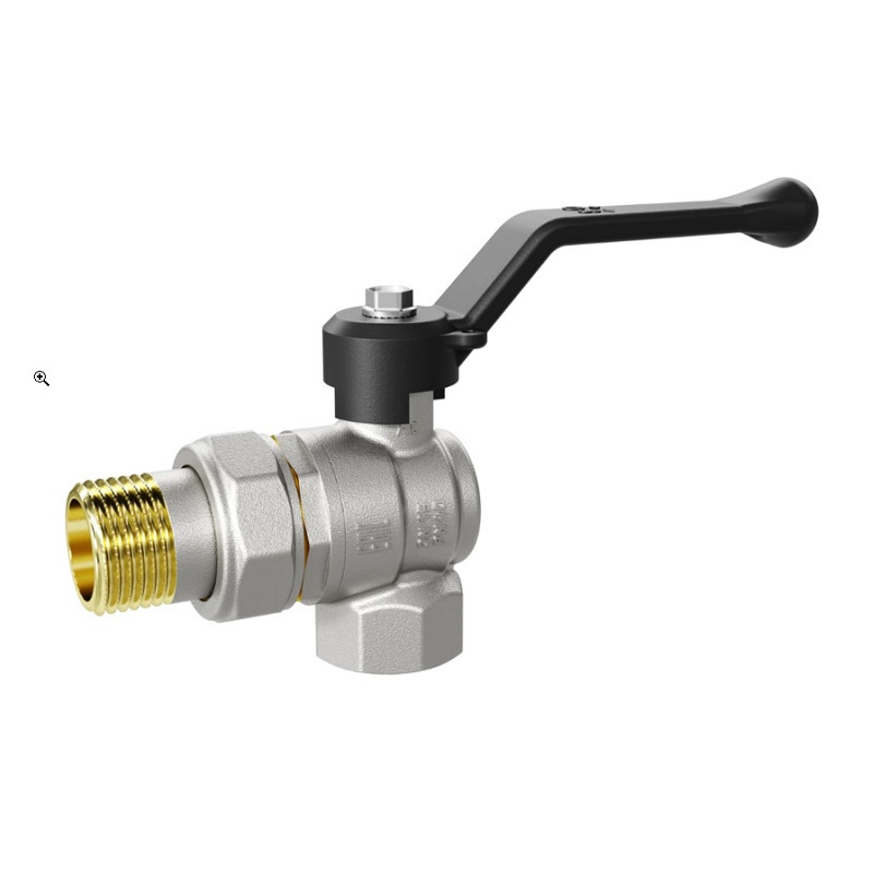 Кран шаровой угловой Pride В 1/2 Американка 47.15.В-ГШ.У.Р латунь рычаг