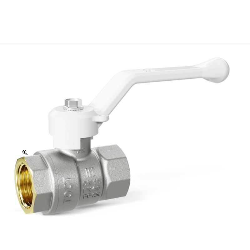 Кран ВВ 1/2 Pride, полный проход, белая ручка