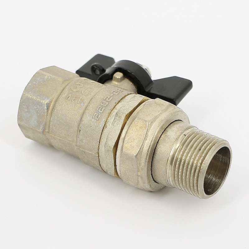 Кран НВ 3/4 с разъемным соединением Pride, стандартный проход, бабочка