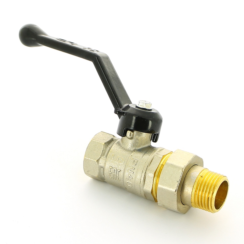 Кран НВ 1/2 с разъемным соединением Pride, стандартный проход, ручка