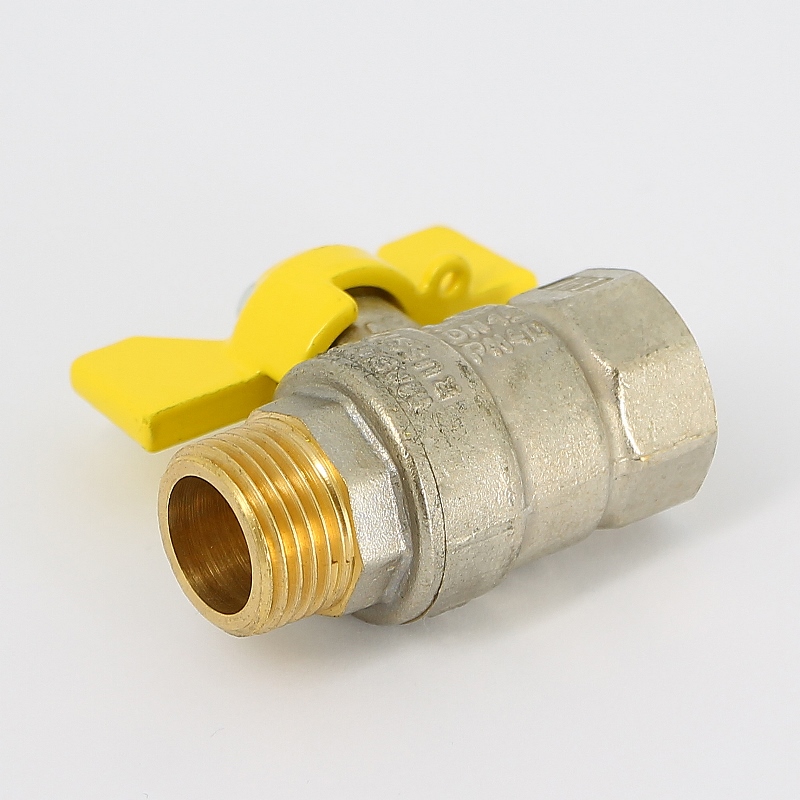 Кран НВ 1/2 газовый Pride, стандартный проход, бабочка