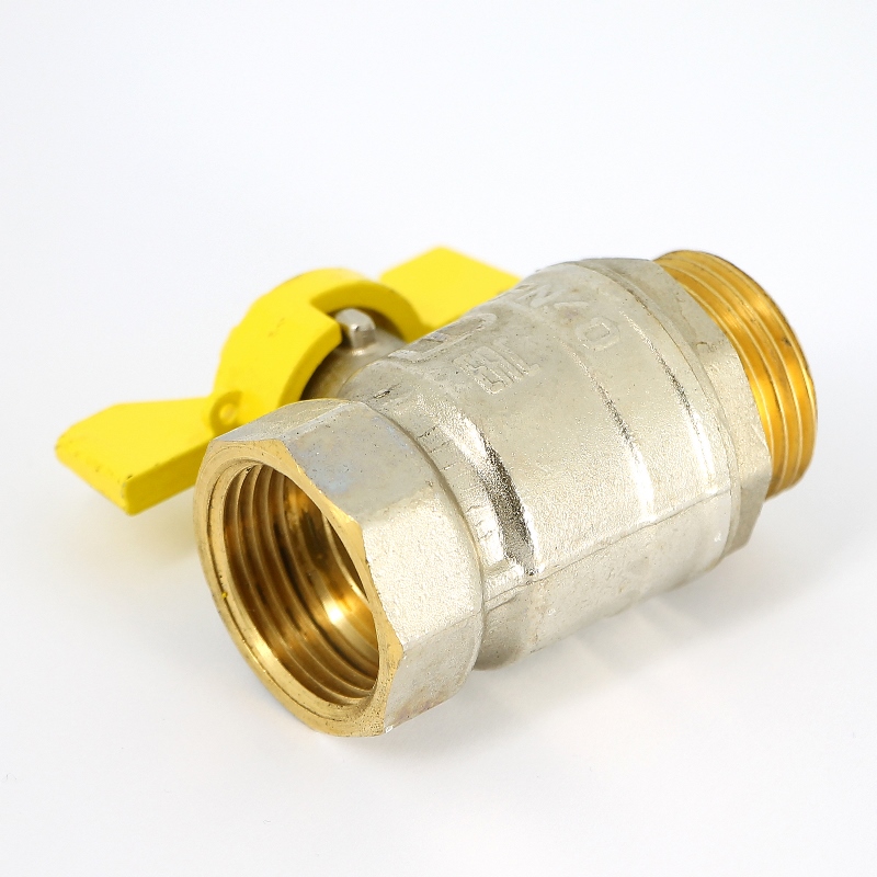 Кран НВ 1 газовый Pride, стандартный проход, бабочка