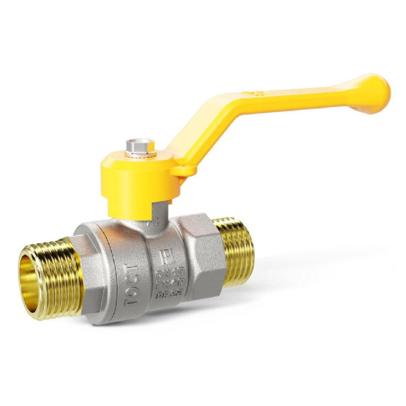 Кран шаровой Pride НН 1/2 47.15.Н-Н.Р GAS латунь рычаг