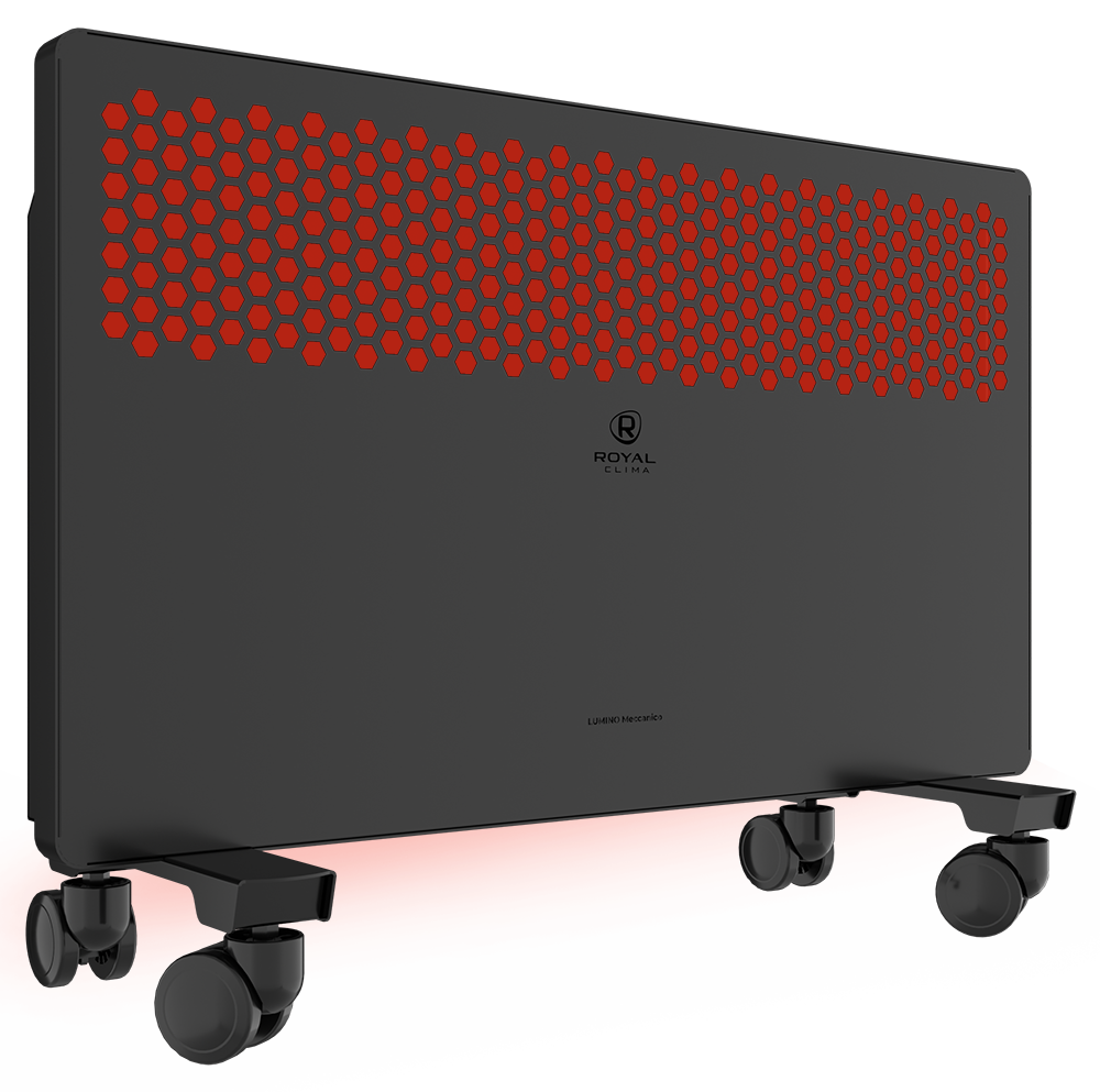 Конвектор электрический Royal Clima LUMINO Meccanico 1000 Вт черный REC-LUB1000M
