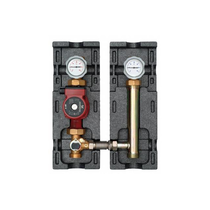 Насосная группа DN25, с 3-х ход. cмес. V-MK, без насоса, ПК 8+
