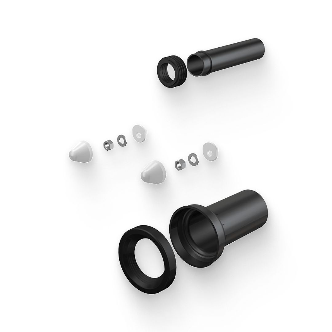 Комплект соединительный Alcaplast DN110/90 L=200 мм с колпачками M900K-DN90-PP