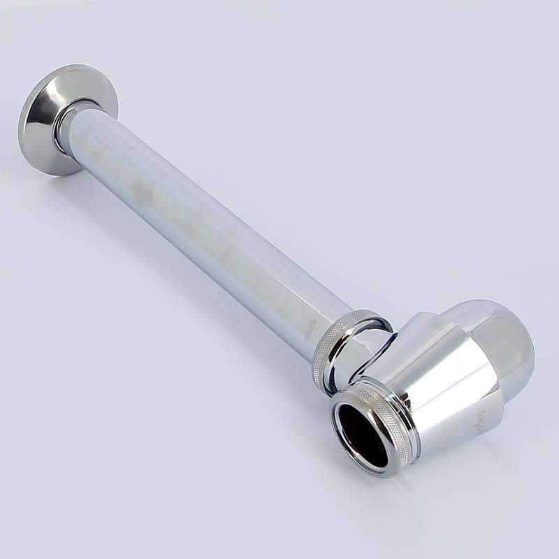 Сифон бутылочный для биде Viega 1 1/4 x 32 мм с горизонтальным отводом хром 116941