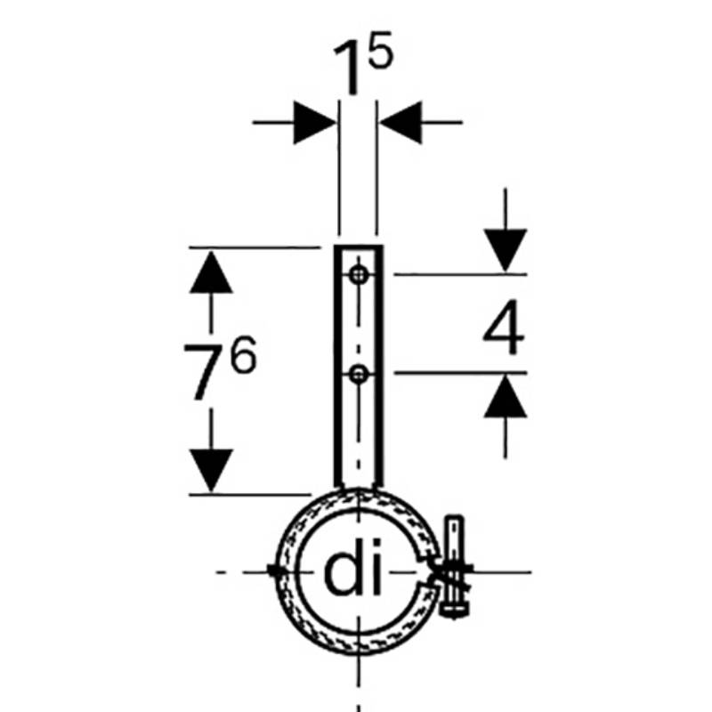 Хомут Geberit GIS DN 50 мм 461.180.00.1