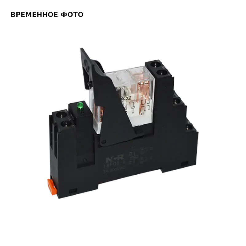 Реле промежуточное на DIN-рейку, 12V DC в сборе