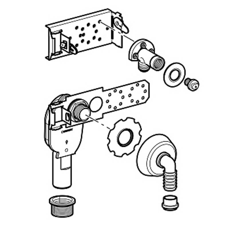 Траверса Geberit GIS для стиральной и посудомоечной машины 461.445.00.1