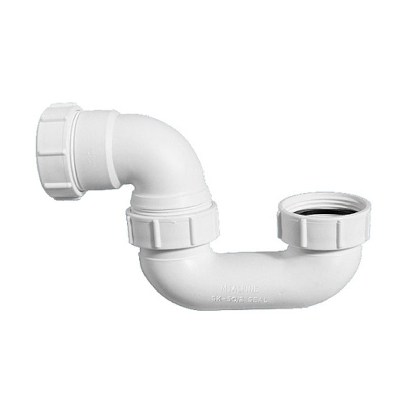 Сифон трубный McAlpine P-образный поворотный без выпуска 1 1/2 x 40 мм H52 507564